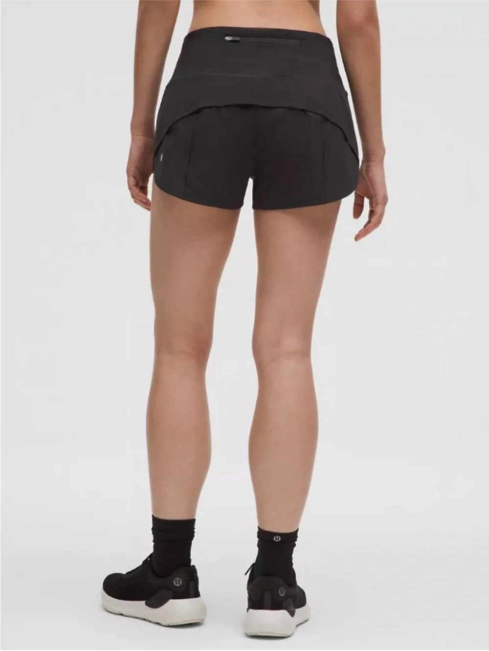 lululemon athletica Black Athletic Running Shorts